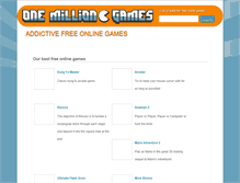 Tablet Screenshot of onemilliongames.com